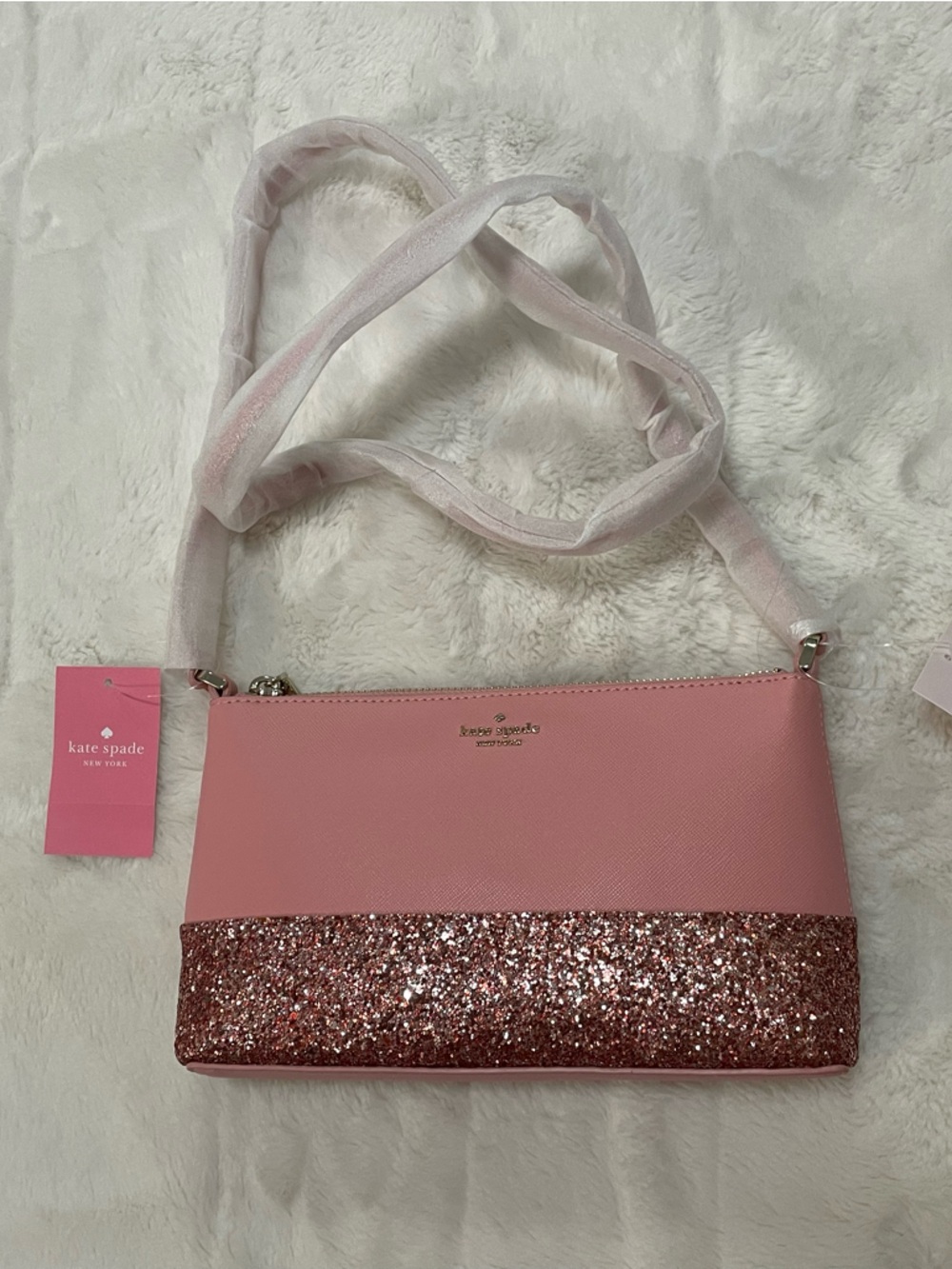 Kate Spade flash glitter crossbody bag